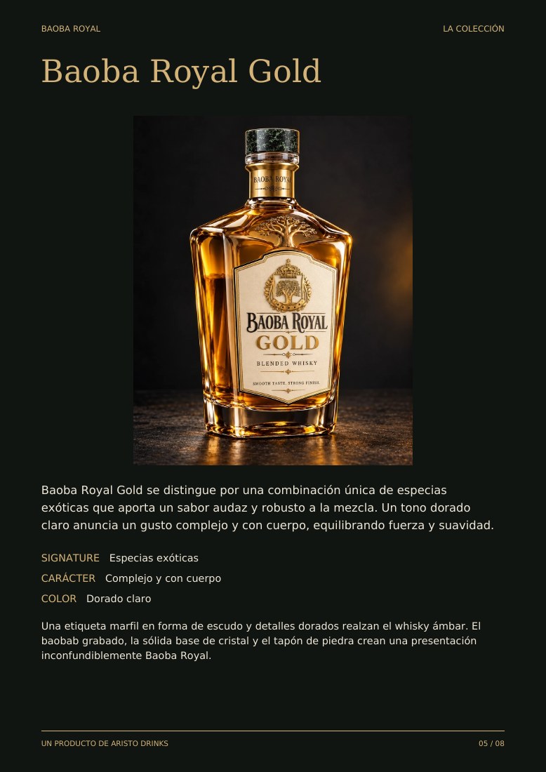 Página del catálogo 5: Baoba Royal Gold