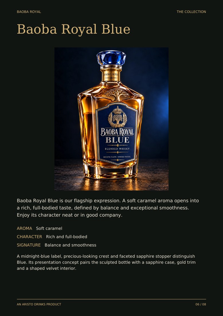 Catalogue page 6: Baoba Royal Blue
