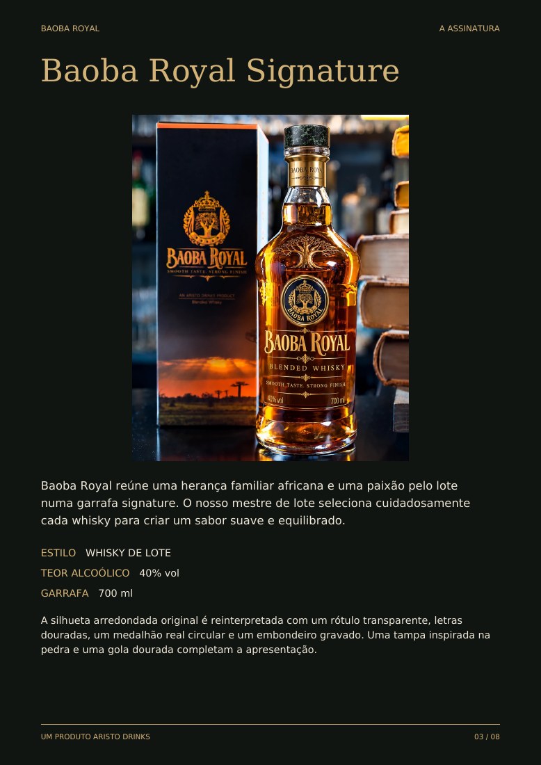 Página do catálogo 3: Baoba Royal Signature